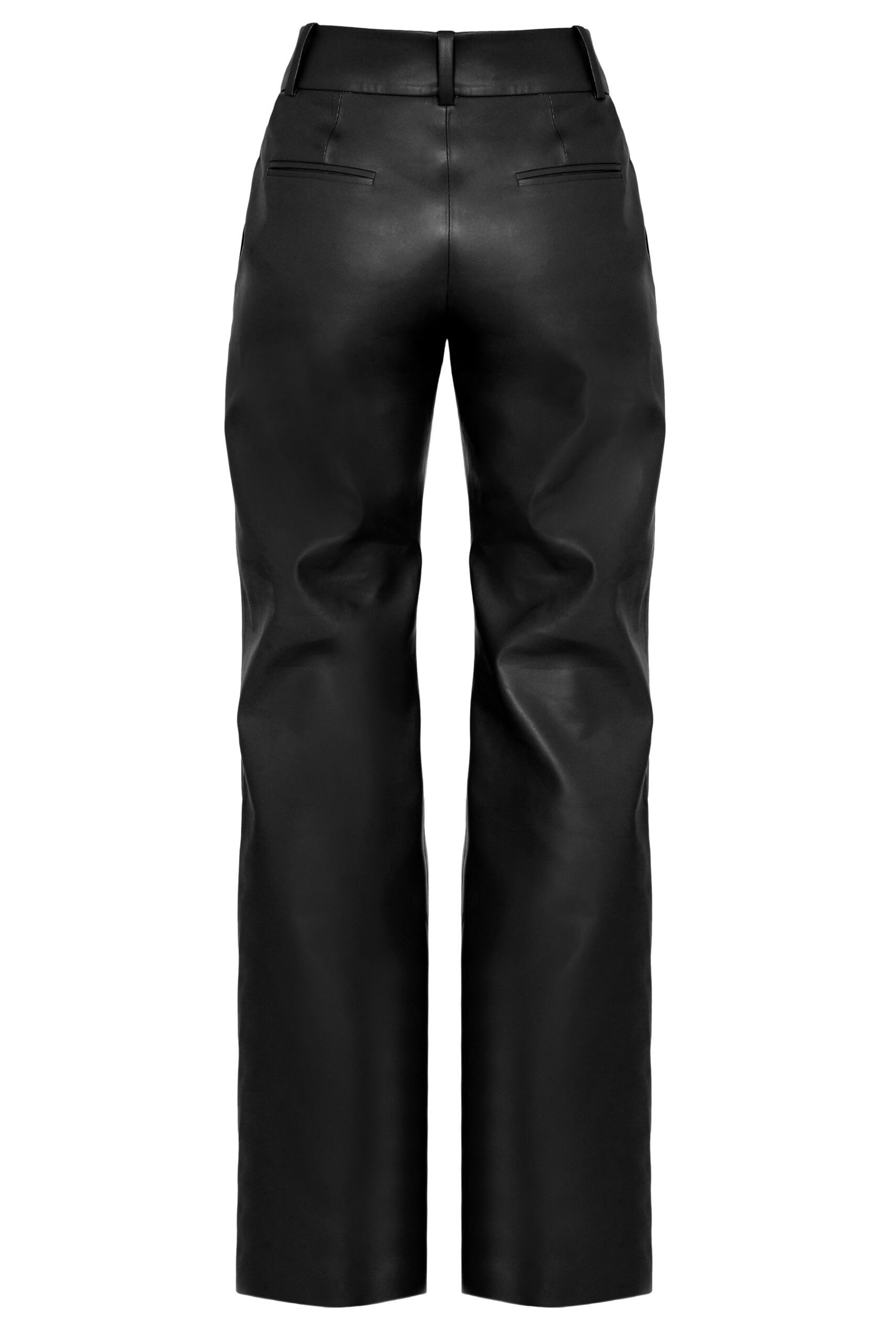 Men's Crinkle Faux Leather Pants Laser Holographic Shiny Stage Punk PU  Trousers