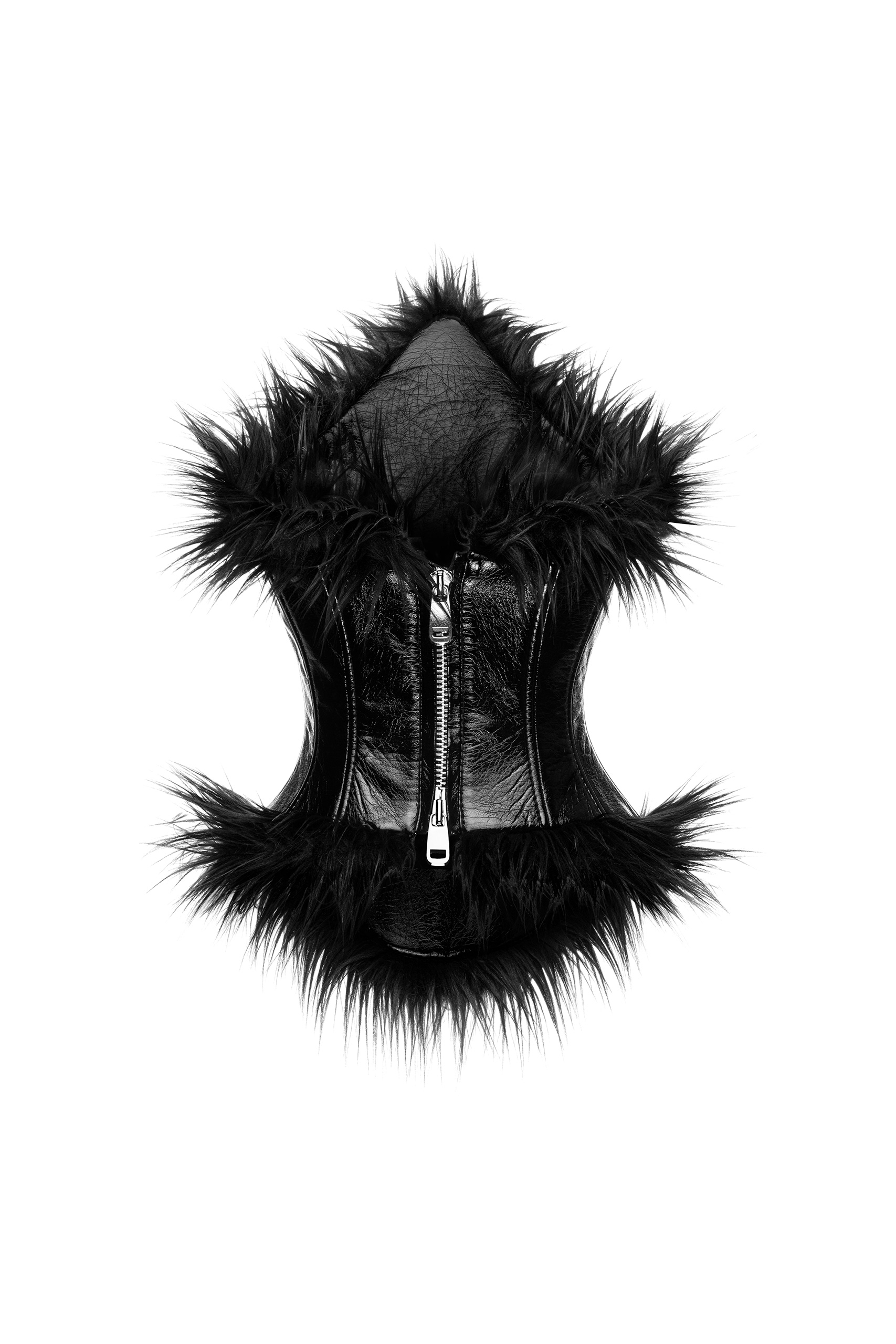 FUR DETAIL CORSET - Aleksandre Akhalkatsishvili