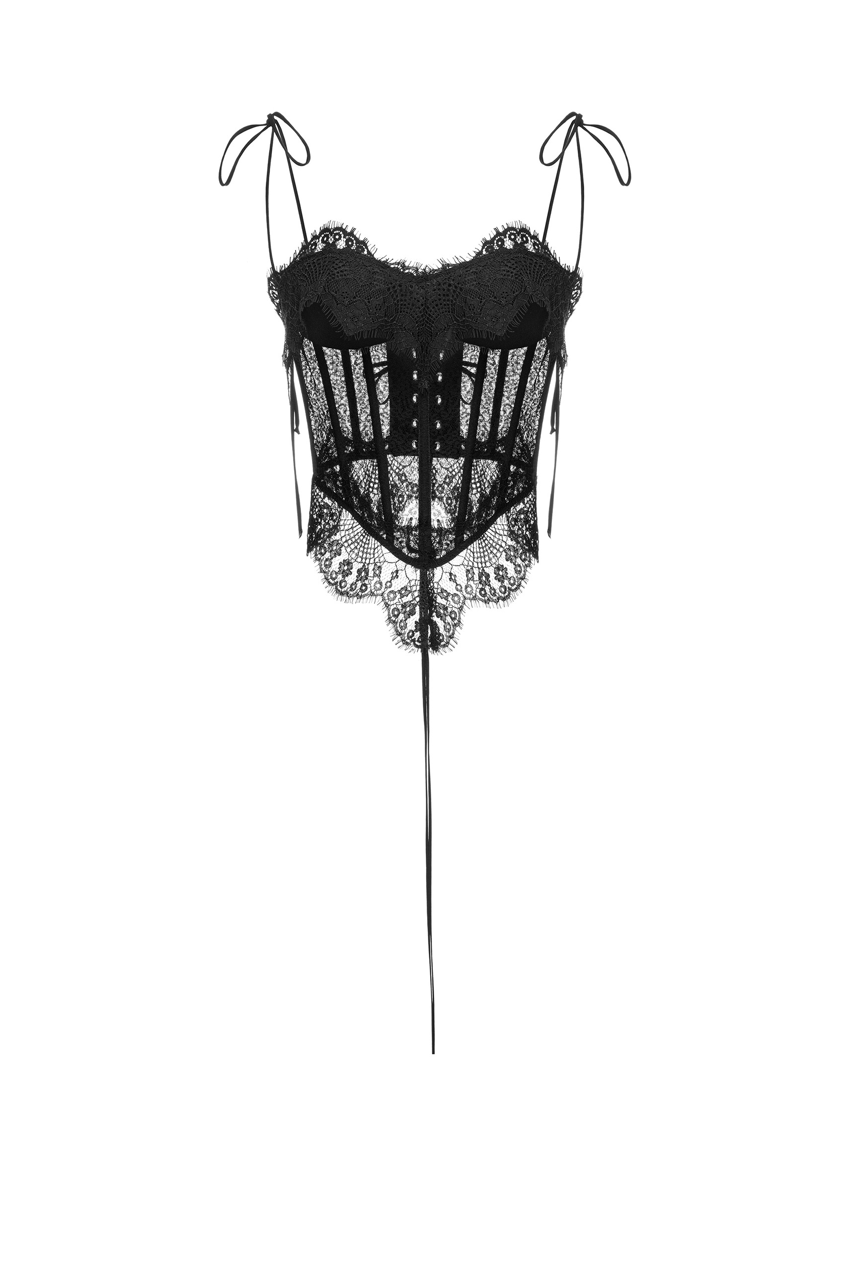 FUR DETAIL CORSET - Aleksandre Akhalkatsishvili