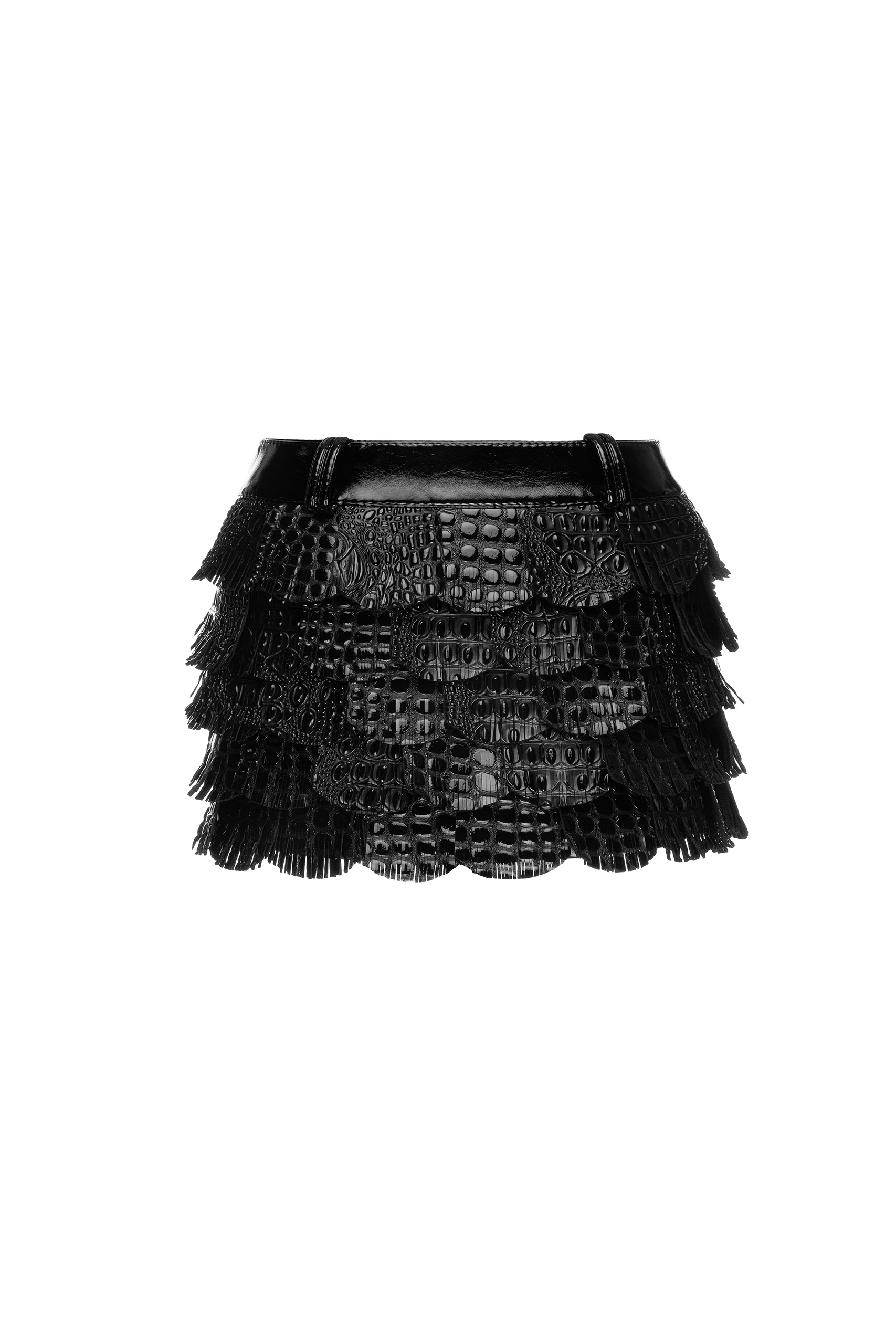 FRINGE MINI SKIRT