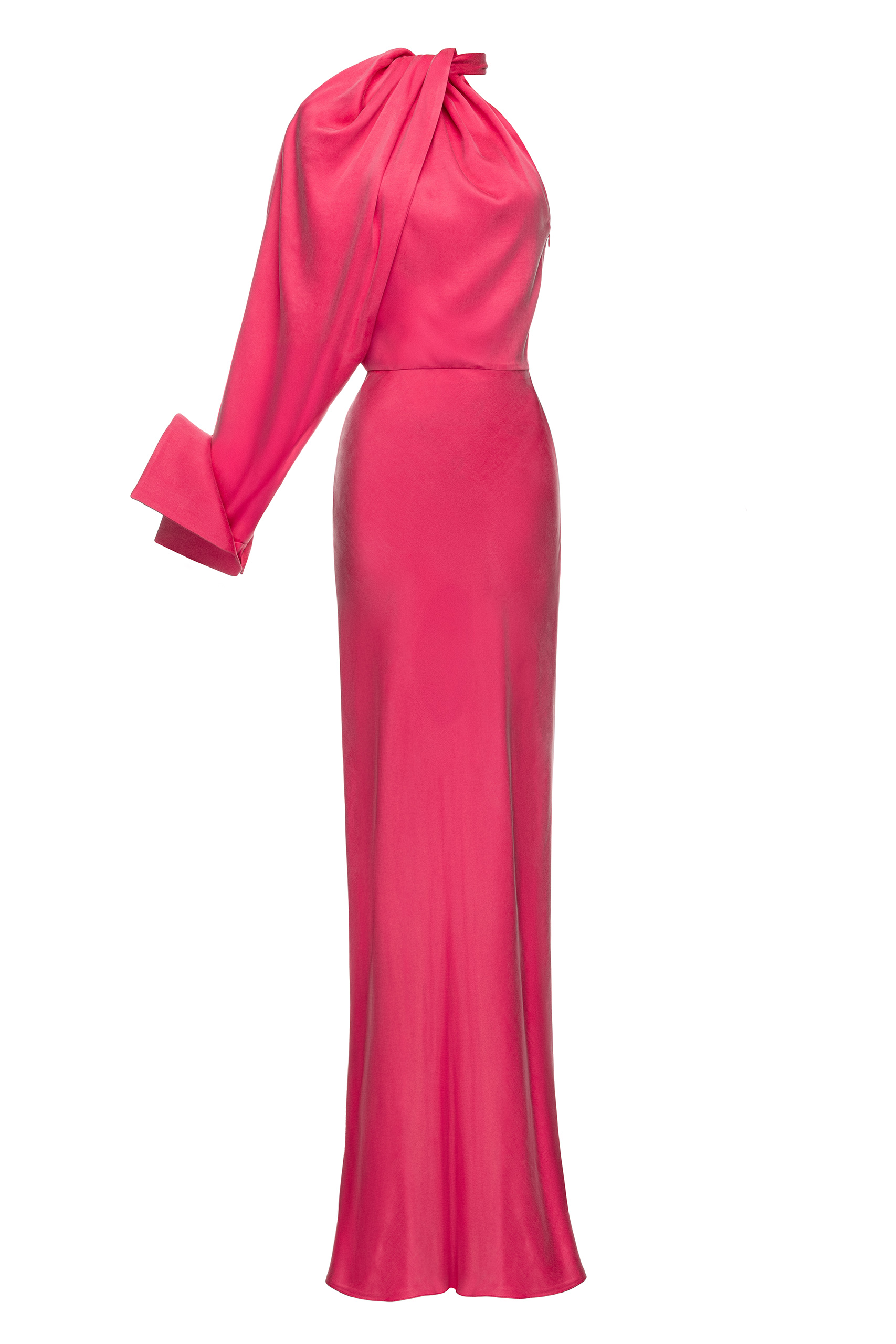 SHOULDER DRAPE DRESS