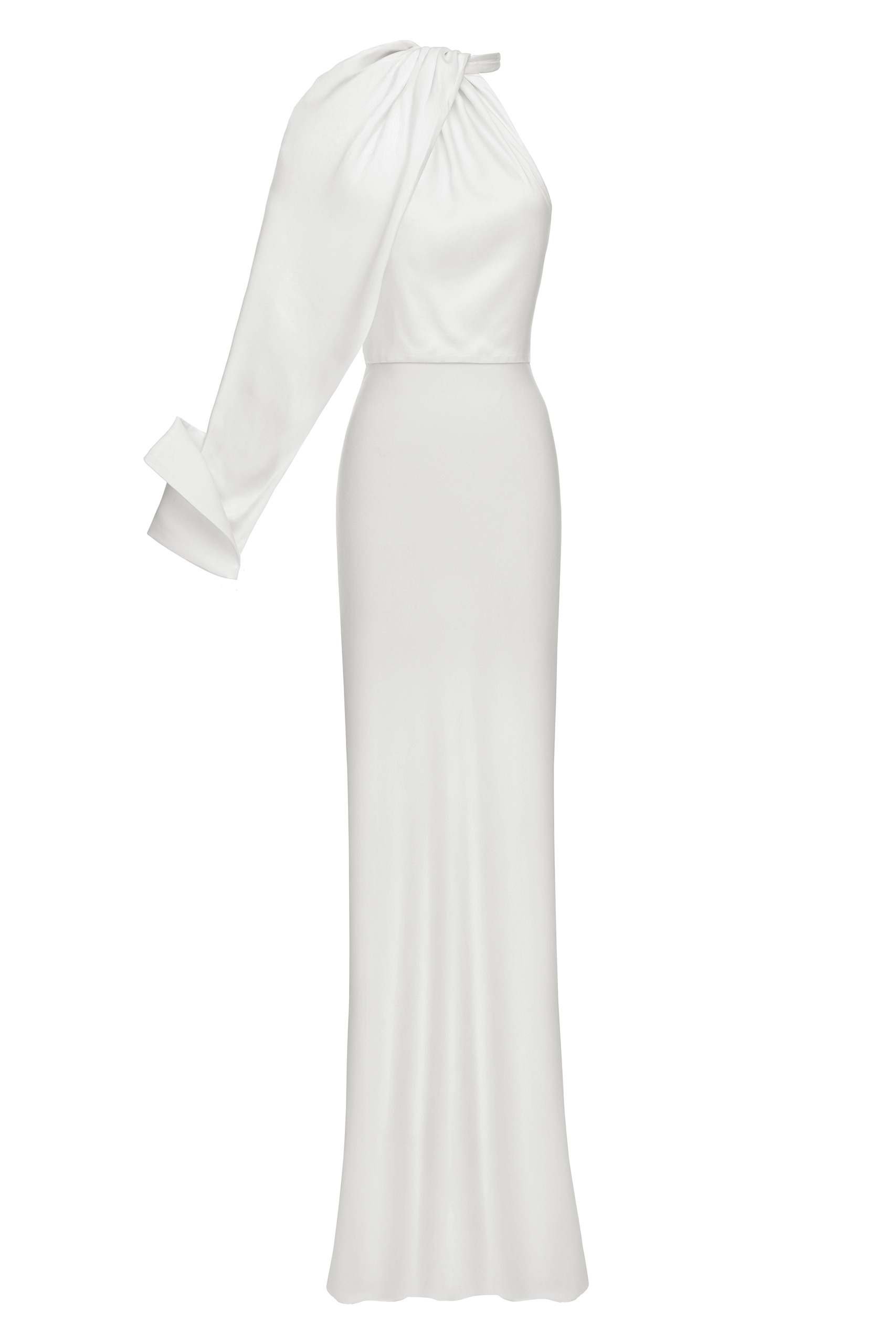 SHOULDER DRAPE DRESS