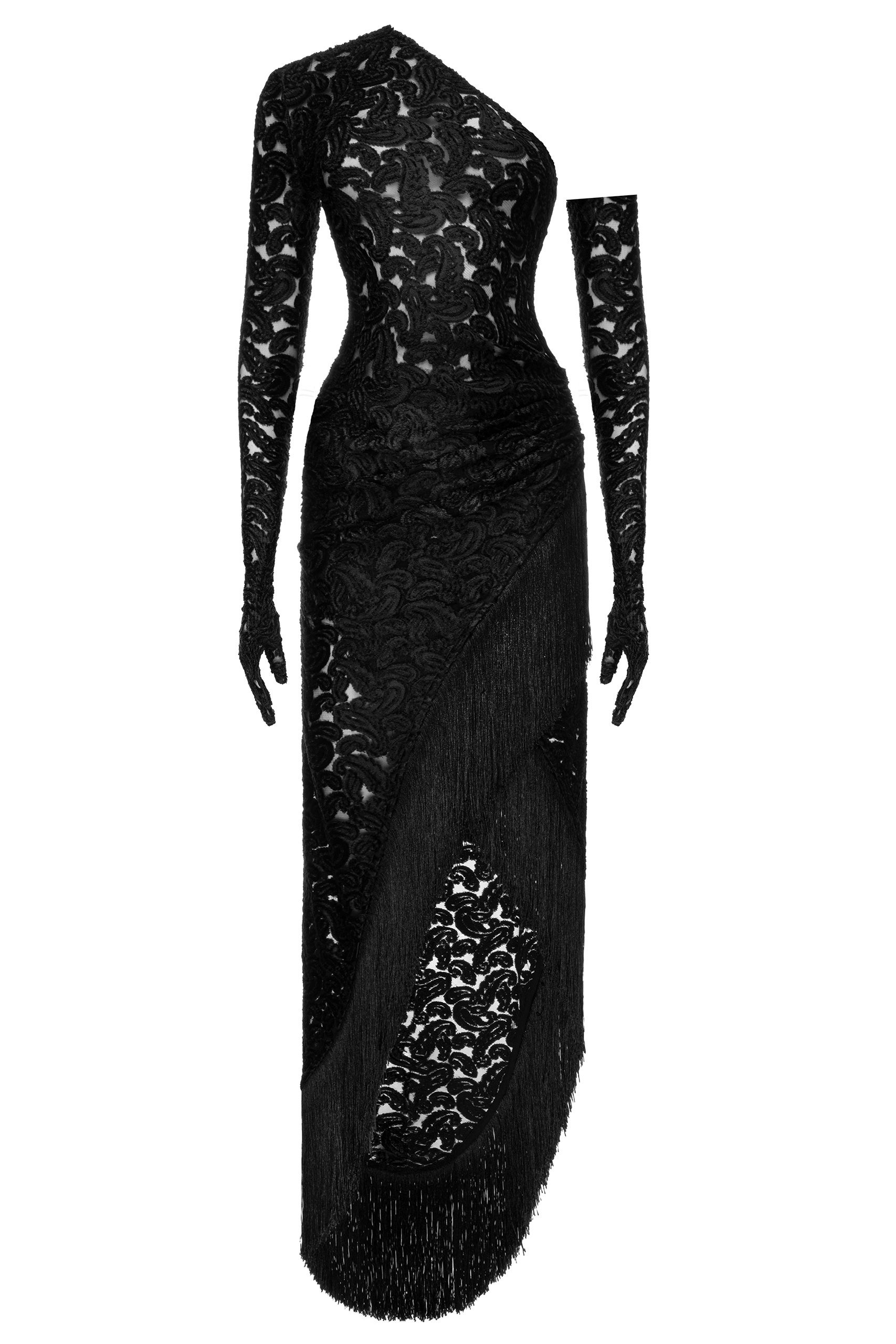 ASYMMETRIC GLOVE DRESS